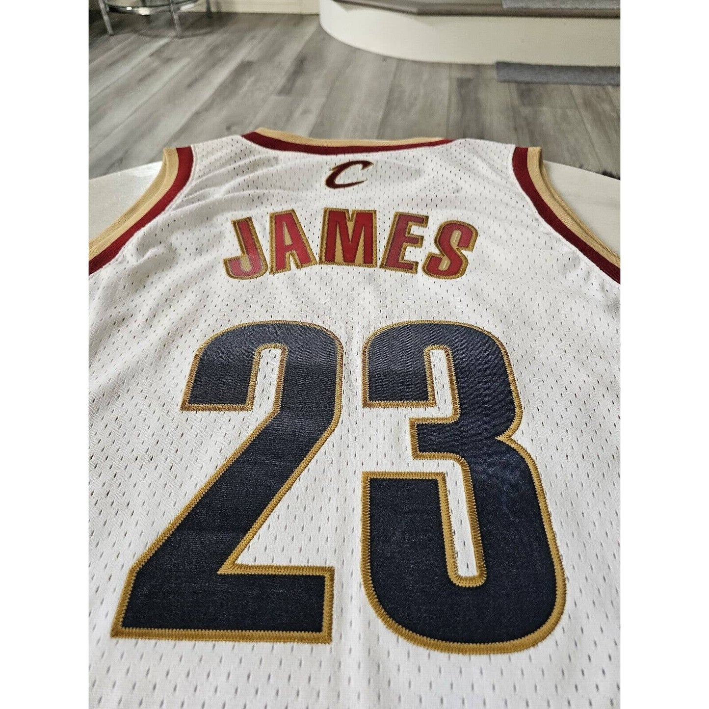 LeBron James Autographed/Signed Jersey JSA LOA Cleveland Cavaliers