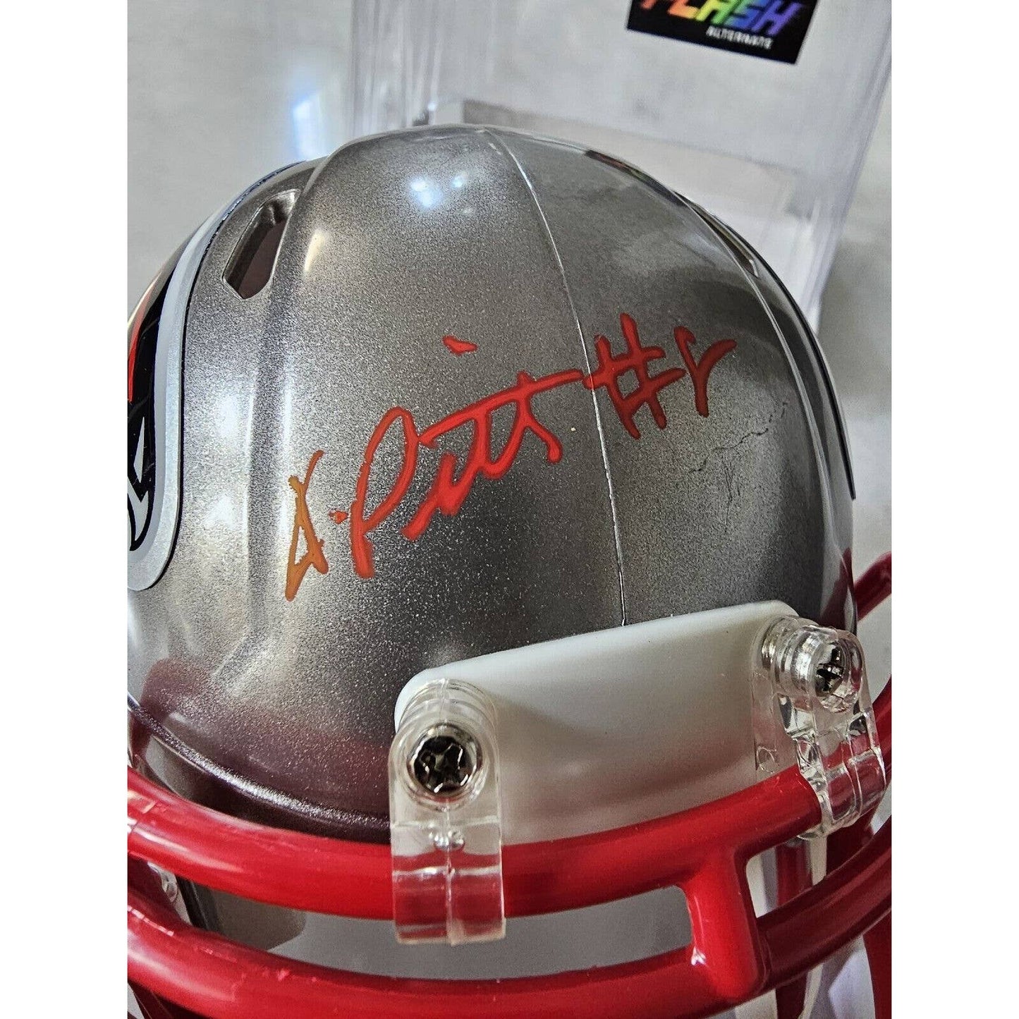 Kyle Pitts Autographed/Signed Mini Helmet Beckett Atlanta Falcons Flash