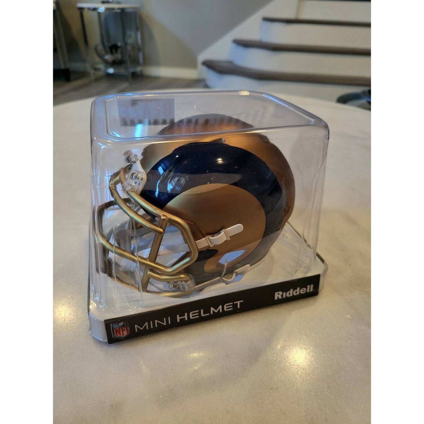 NIB Riddell NFL Blaze Speed Alternate Los Angeles Rams LA Mini-Helmet St Louis A - TreasuresEvolved