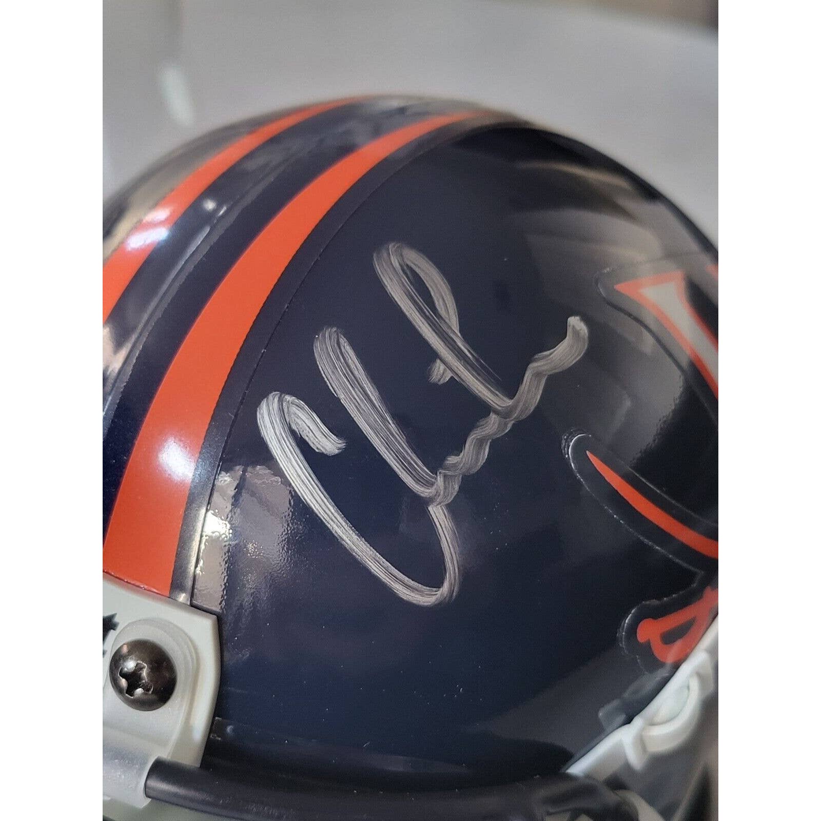 Chris Long Autographed/Signed Mini Helmet Virginia - TreasuresEvolved