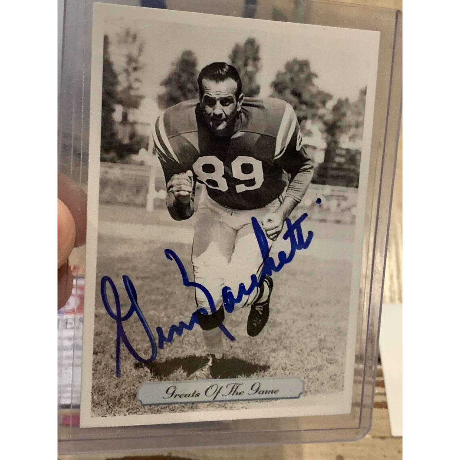 Gino Marchetti Autographed/Signed Mini Helmet TRISTAR Indianapolis Colts - TreasuresEvolved