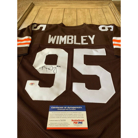 Kamerion Wimbley Autographed/Signed Jersey PSA/DNA COA Cleveland Browns Cameron - TreasuresEvolved