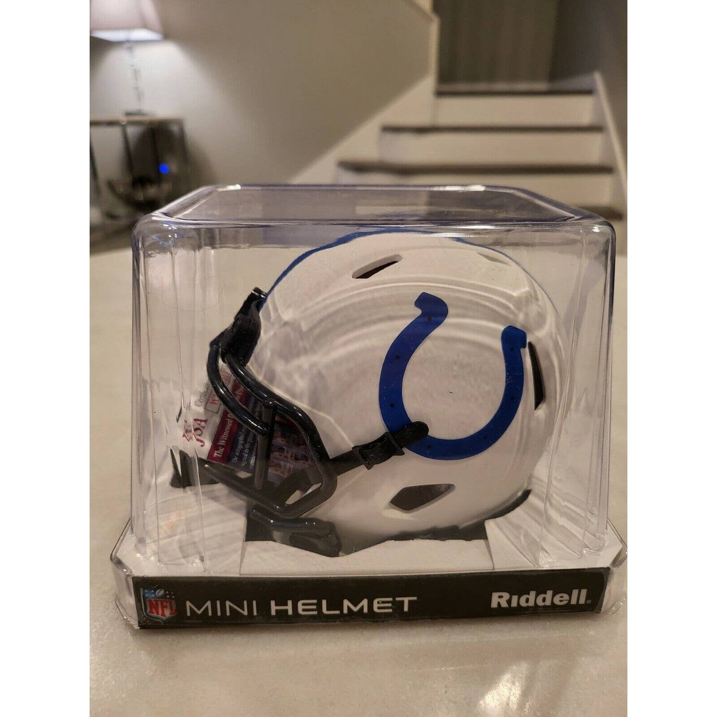 Frank Gore Autographed/Signed Mini Helmet Indianapolis Colts Lunar Eclipse A - TreasuresEvolved