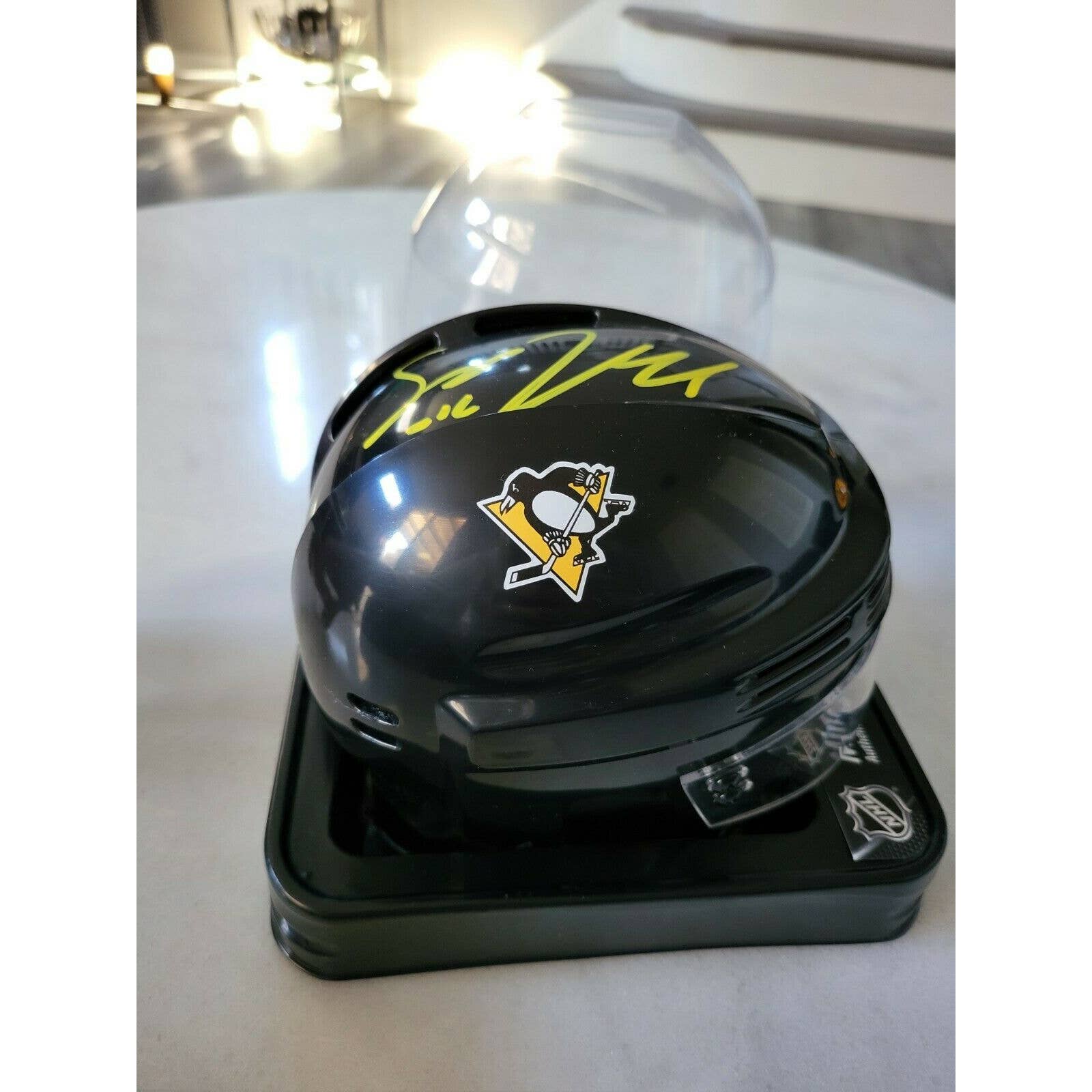 Ryan Reaves Autographed/Signed Mini Helmet COA Pittsburgh Penguins - TreasuresEvolved