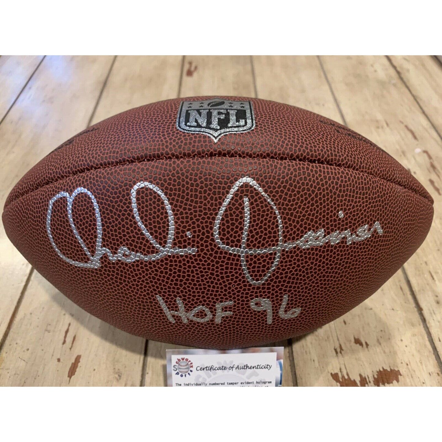 Charlie Joiner Autographed/Signed Football Schwartz COA San Diego Chargers - TreasuresEvolved
