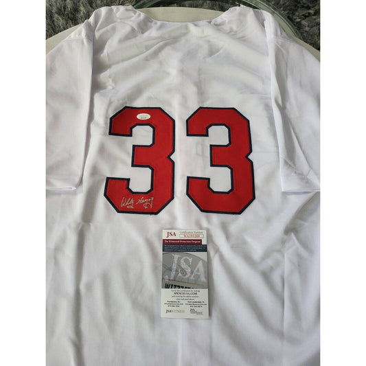 Whitey Herzog Autographed/Signed Jersey JSA COA Washington Senators - TreasuresEvolved