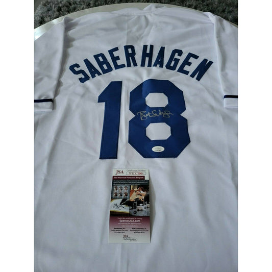 Bret Saberhagen Autographed/Signed Jersey JSA COA Kansas City Royals - TreasuresEvolved