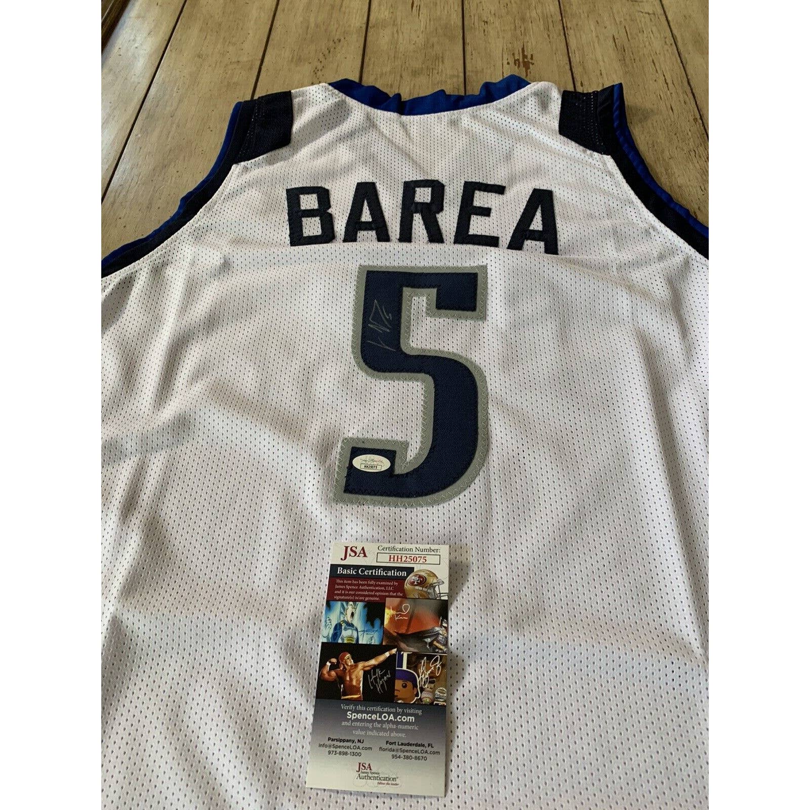JJ Barea Autographed/Signed Jersey JSA COA Dallas Mavericks J.J. - TreasuresEvolved