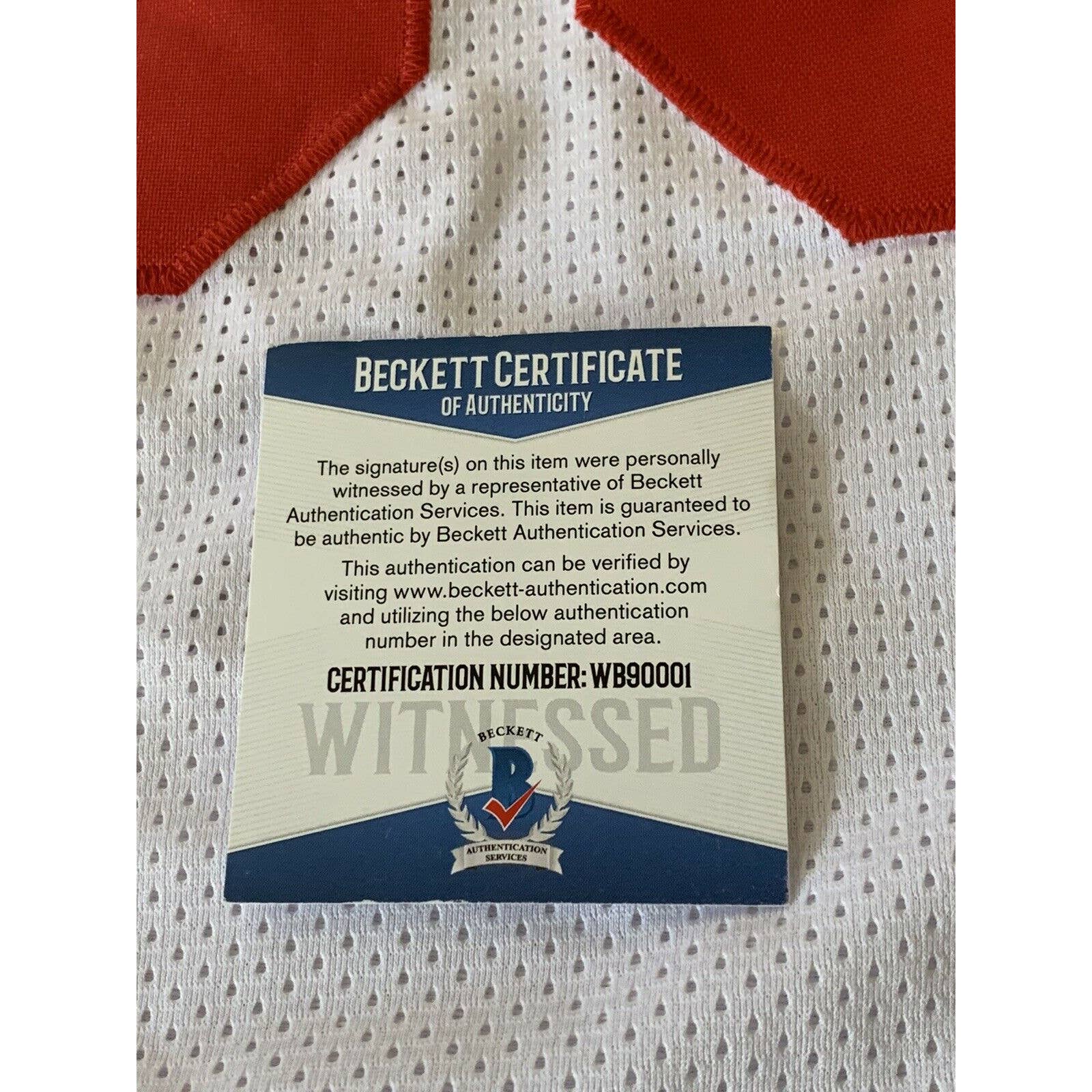 Evan Engram Autographed/Signed Jersey Beckett New York Giants Star TE Ole Miss - TreasuresEvolved