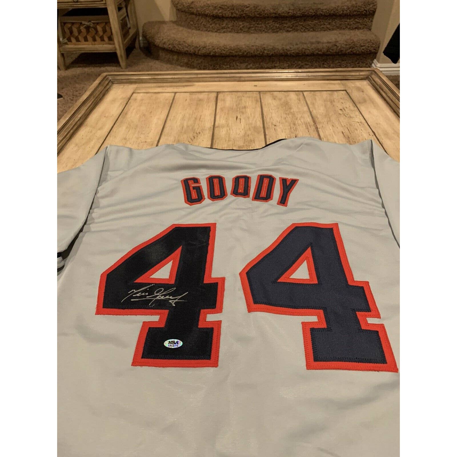 Nick Goody Autographed/Signed Jersey Cleveland Indians - TreasuresEvolved