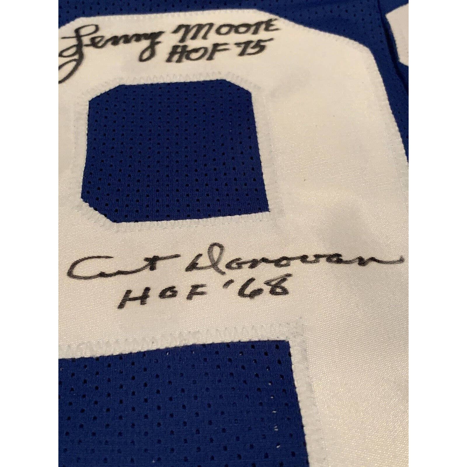 Donovan Moore Marchetti Autographed/Signed Jersey Indianapolis Colts Baltimore - TreasuresEvolved