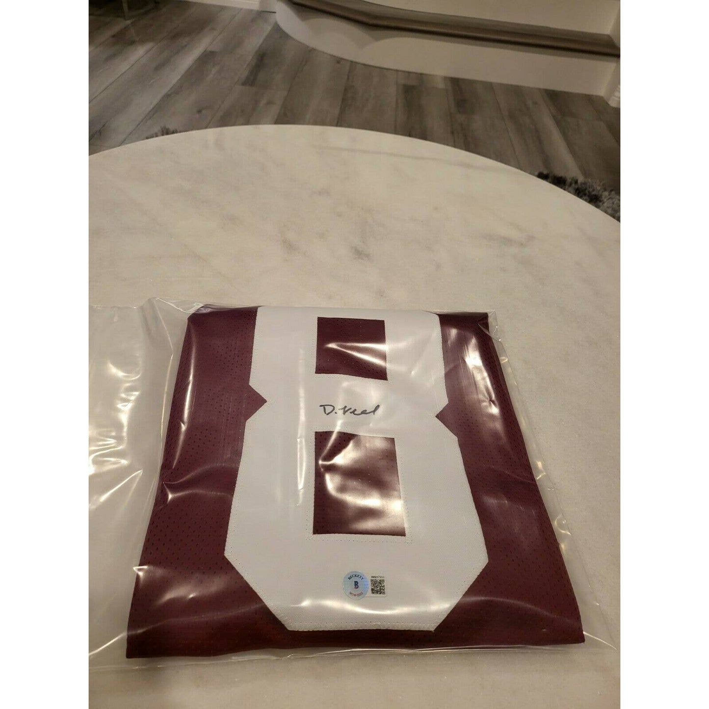 Demarvin Leal Autographed/Signed Jersey Beckett Sticker Texas A&M Aggies - TreasuresEvolved