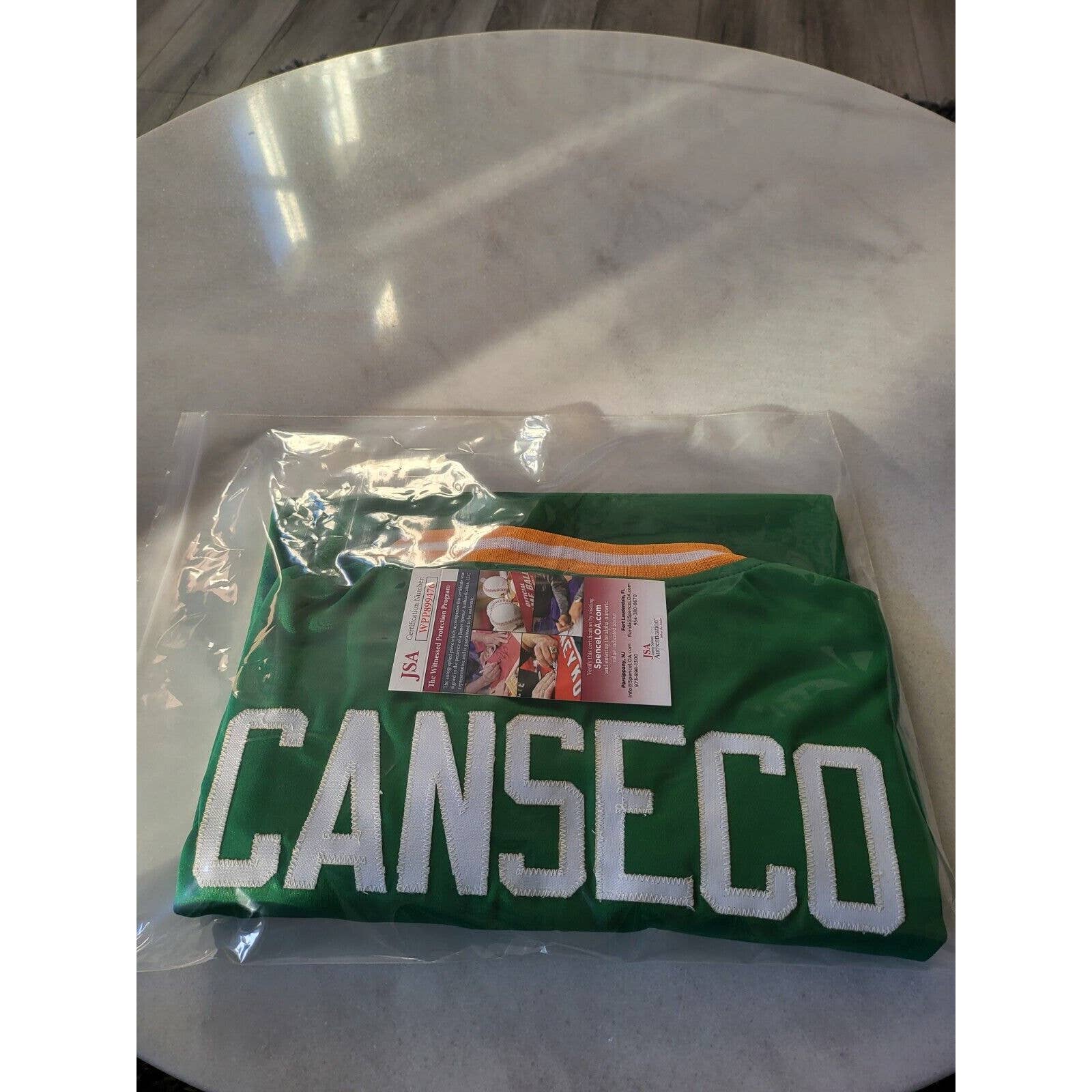Jose Canseco Autographed/Signed Jersey JSA COA Oakland Athletics A’s Bash Bros - TreasuresEvolved