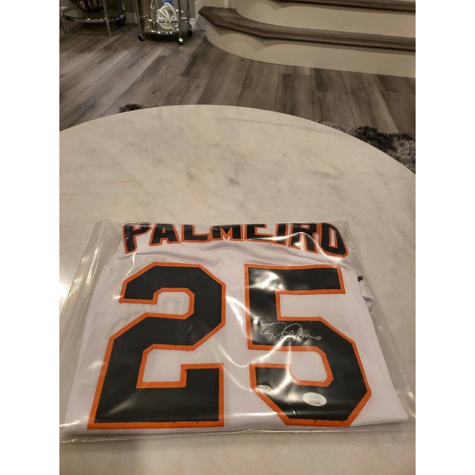 Rafael Palmeiro Autographed/Signed Jersey JSA COA Baltimore Orioles Palmeiero - TreasuresEvolved