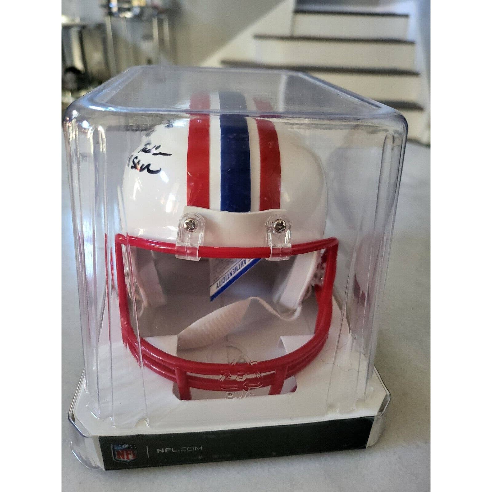 Robert Brazile Autographed/Signed Mini Helmet PSA/DNA COA Houston Oilers - TreasuresEvolved