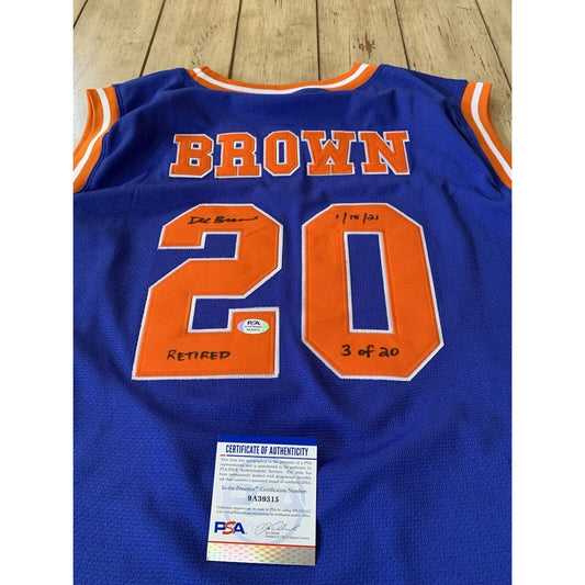 Dee Brown Autographed/Signed Jersey PSA/DNA Celtics Slam Dunk Champ Bolles - TreasuresEvolved