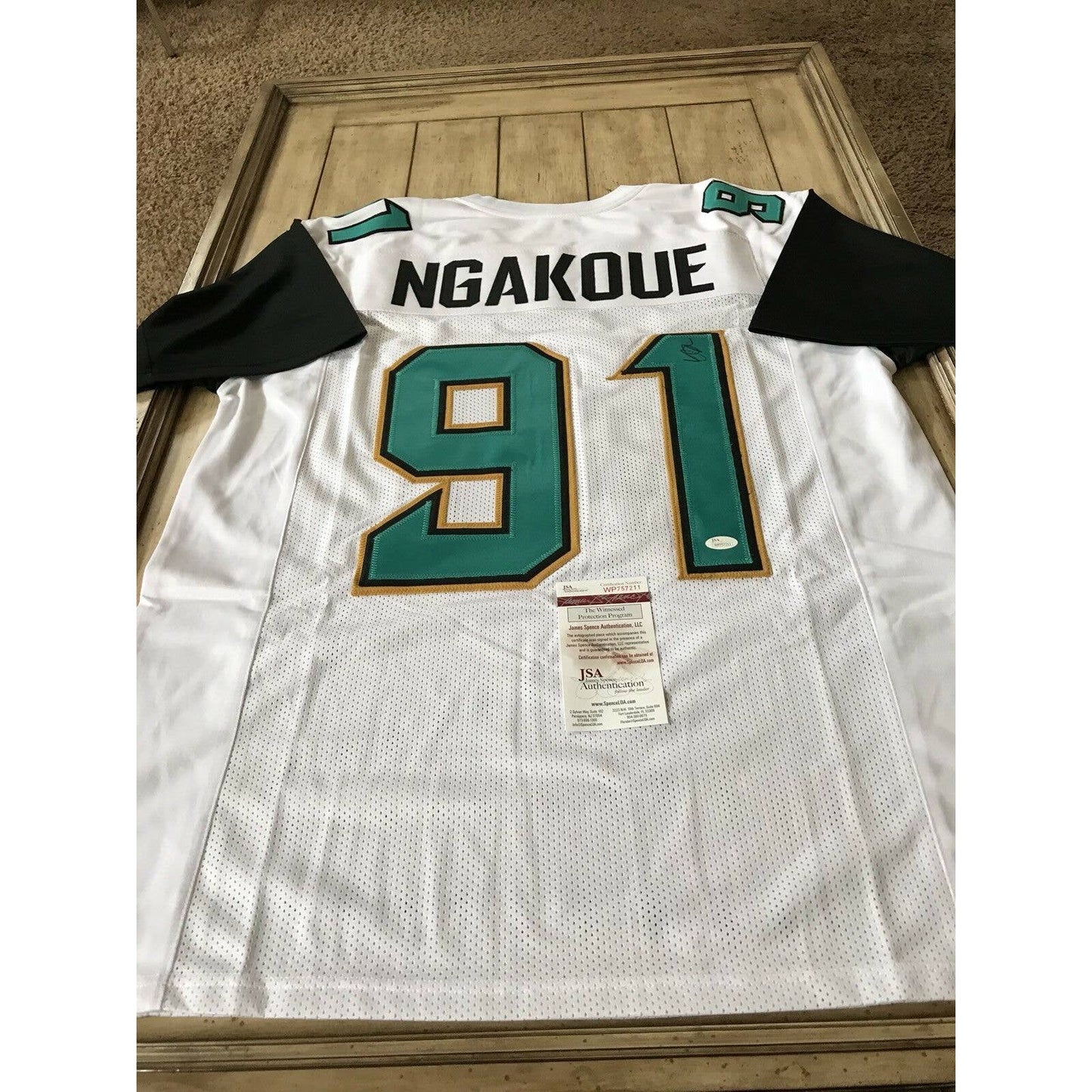 Yannick Ngakoue Autographed/Signed Jersey JSA COA Jacksonville Jaguars - TreasuresEvolved