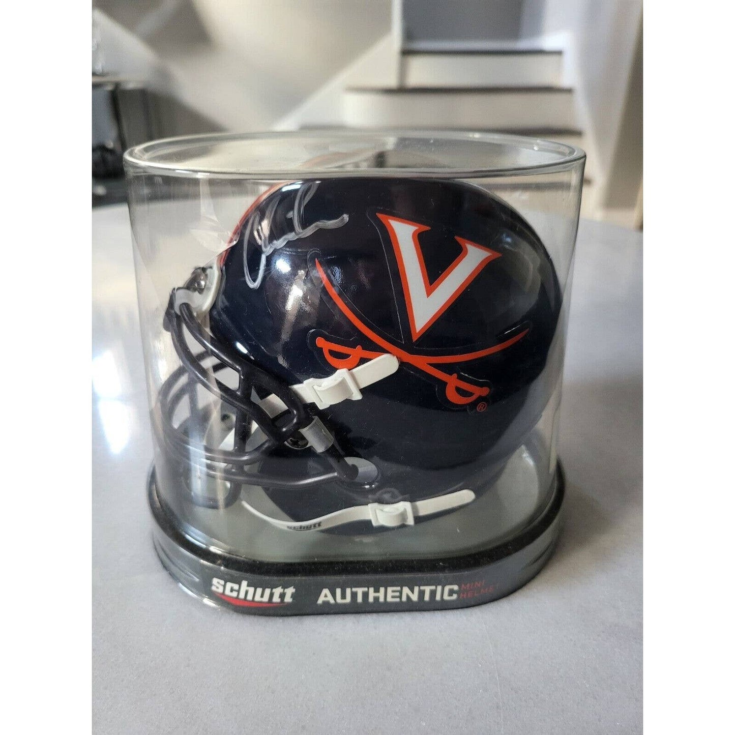 Chris Long Autographed/Signed Mini Helmet Virginia - TreasuresEvolved