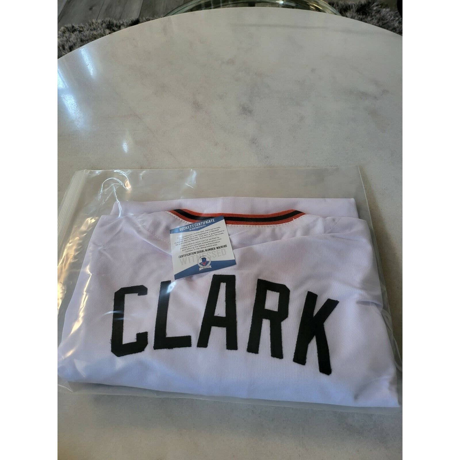 Jack Clark Autographed/Signed Jersey Beckett COA San Francisco Giants Ripper - TreasuresEvolved