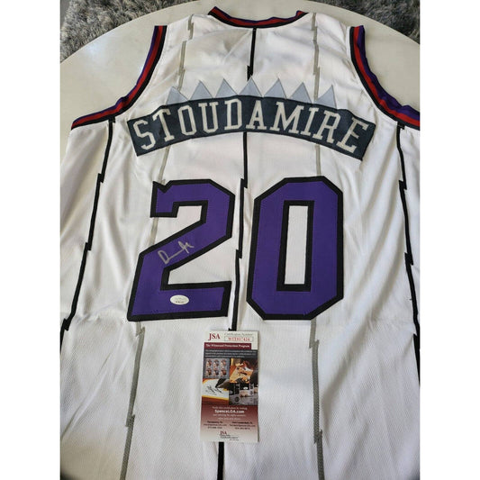 Damon Stoudamire Autographed/Signed Jersey JSA COA Toronto Raptors - TreasuresEvolved