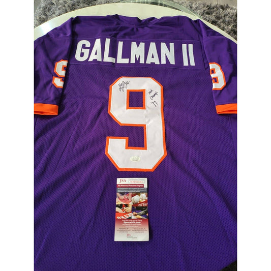 Wayne Gallman II Autographed/Signed Jersey JSA COA Clemson Tigers - TreasuresEvolved