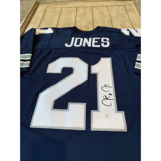 Julius Jones Autographed/Signed Jersey Sticker Dallas Cowboys - TreasuresEvolved