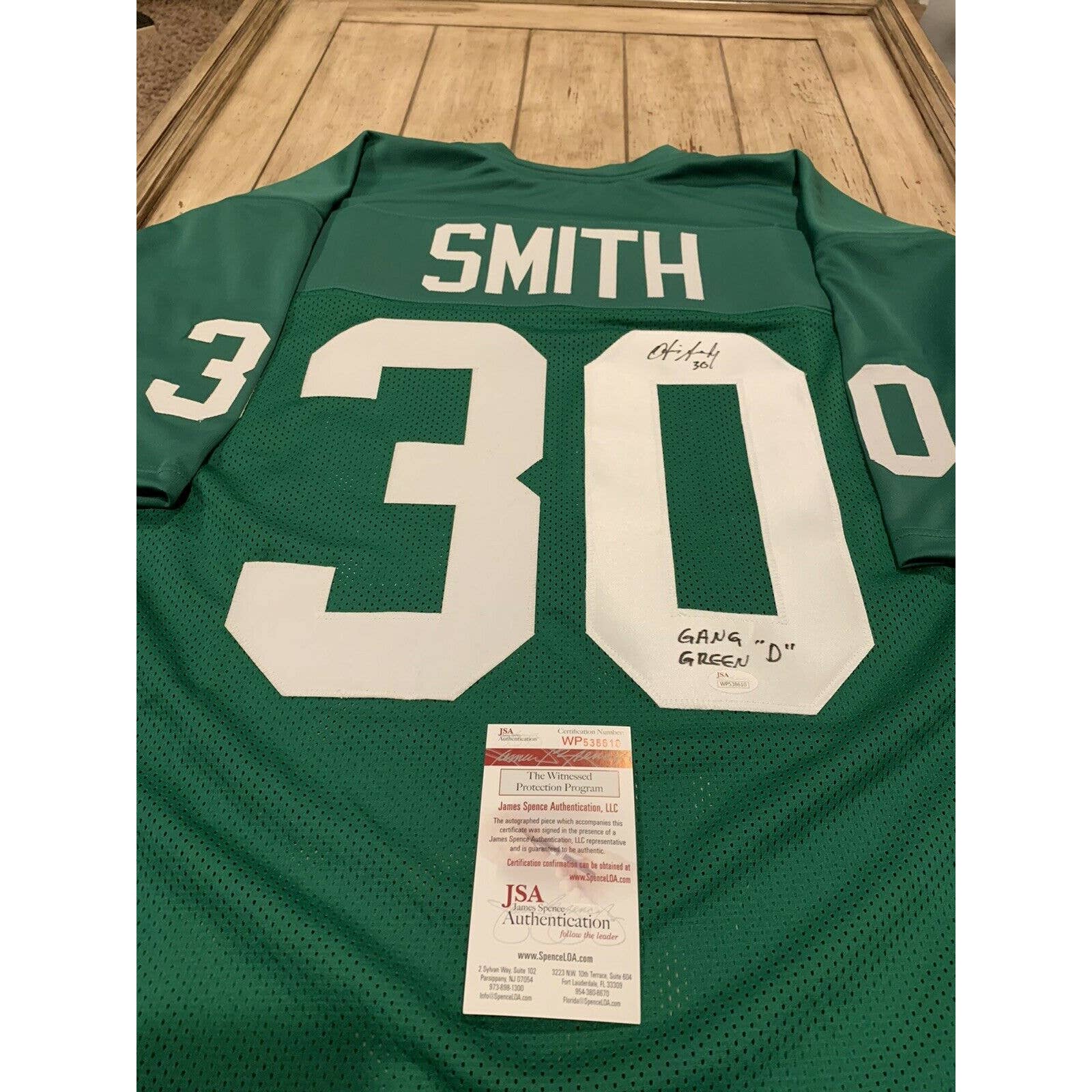 Otis Smith Autographed/Signed Jersey JSA COA Philadelphia Eagles - TreasuresEvolved