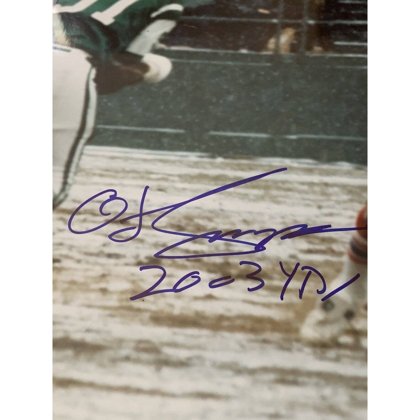 O.J. Simpson Autographed/Signed 16x20 Photo Buffalo Bills HOF OJ USC - TreasuresEvolved