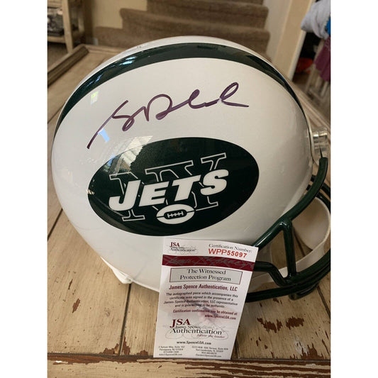 Sam Darnold Autographed/Signed Full Size Helmet JSA COA New York Jets - TreasuresEvolved