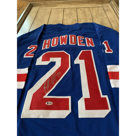 Brett Howden Autographed/Signed Jersey Beckett Sticker New York Rangers - TreasuresEvolved