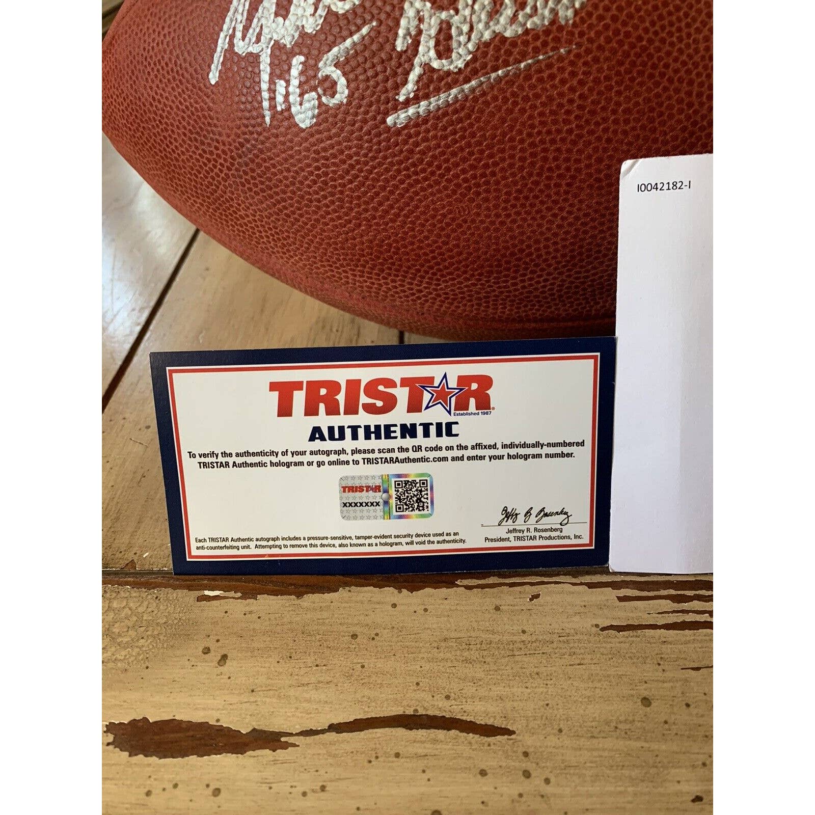 Mike Garrett Autographed/Signed Duke Football TRISTAR USC Trojans Heisman - TreasuresEvolved