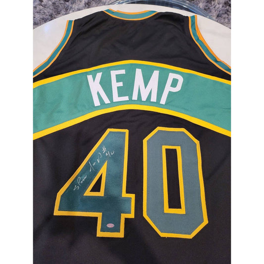 Shawn Kemp Autographed/Signed Jersey Seattle Sonics Supersonics - TreasuresEvolved