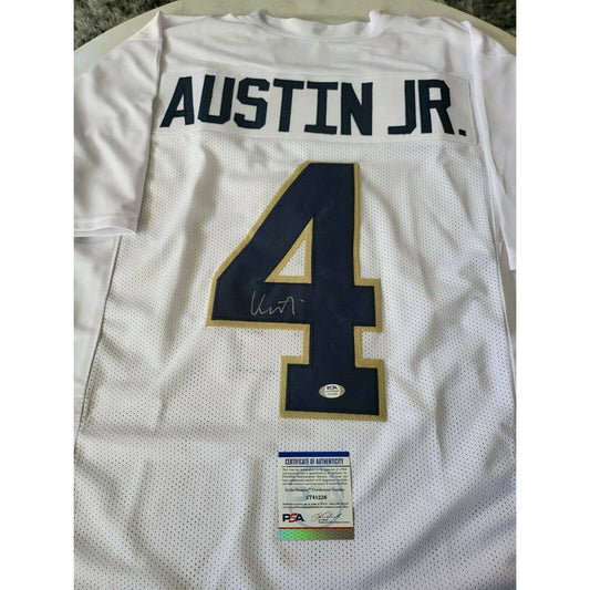 Kevin Austin Jr Autographed/Signed Jersey COA Notre Dame Fighting Irish - TreasuresEvolved