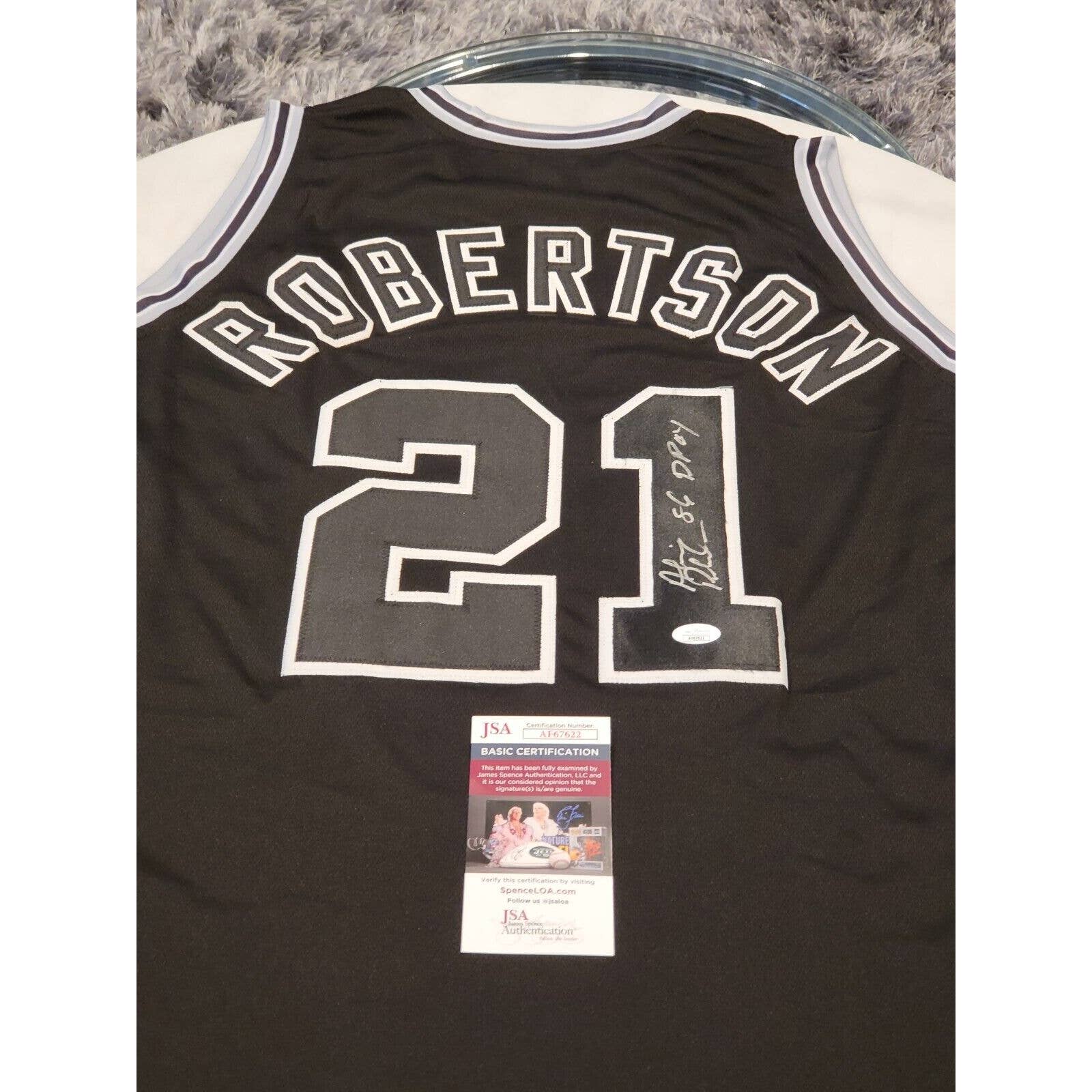 Alvin Robertson Autographed/Signed Jersey JSA COA San Antonio Spurs - TreasuresEvolved