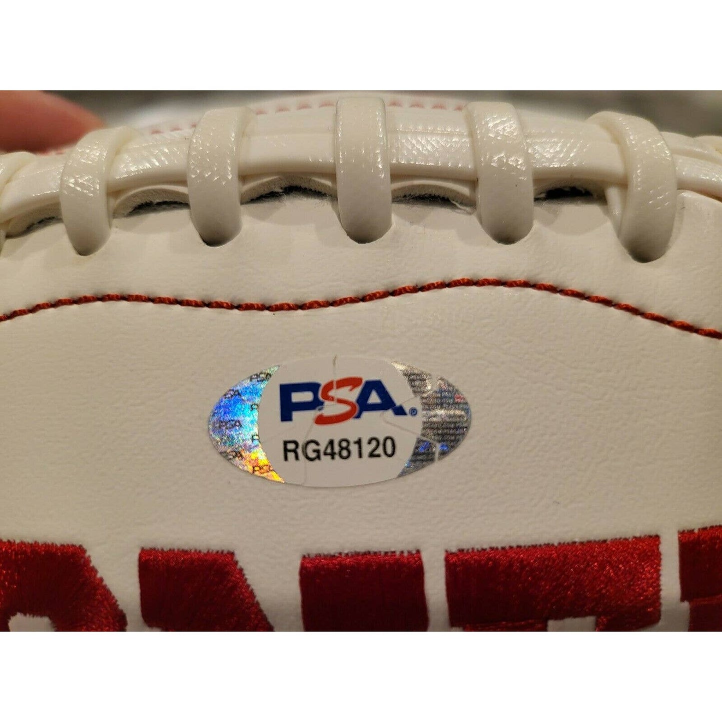 Spencer Rattler Autographed/Signed Football PSA/DNA Sticker Oklahoma Sooners - TreasuresEvolved