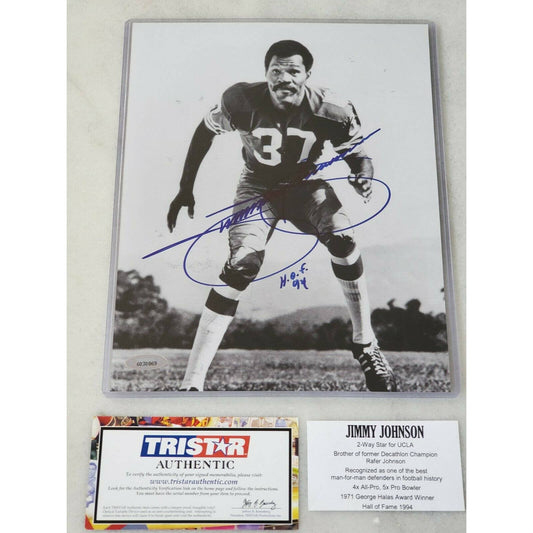 Jimmy Johnson Autographed/Signed 8x10 Photo TRISTAR San Francisco 49ers - TreasuresEvolved