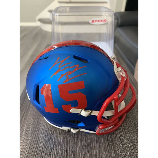 John Brown Autographed/Signed Mini Helmet Beckett COA Buffalo Bills B - TreasuresEvolved