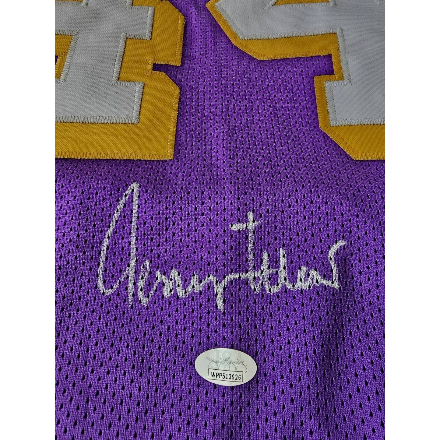 Jerry West Autographed/Signed Jersey JSA COA Los Angeles Lakers LA - TreasuresEvolved