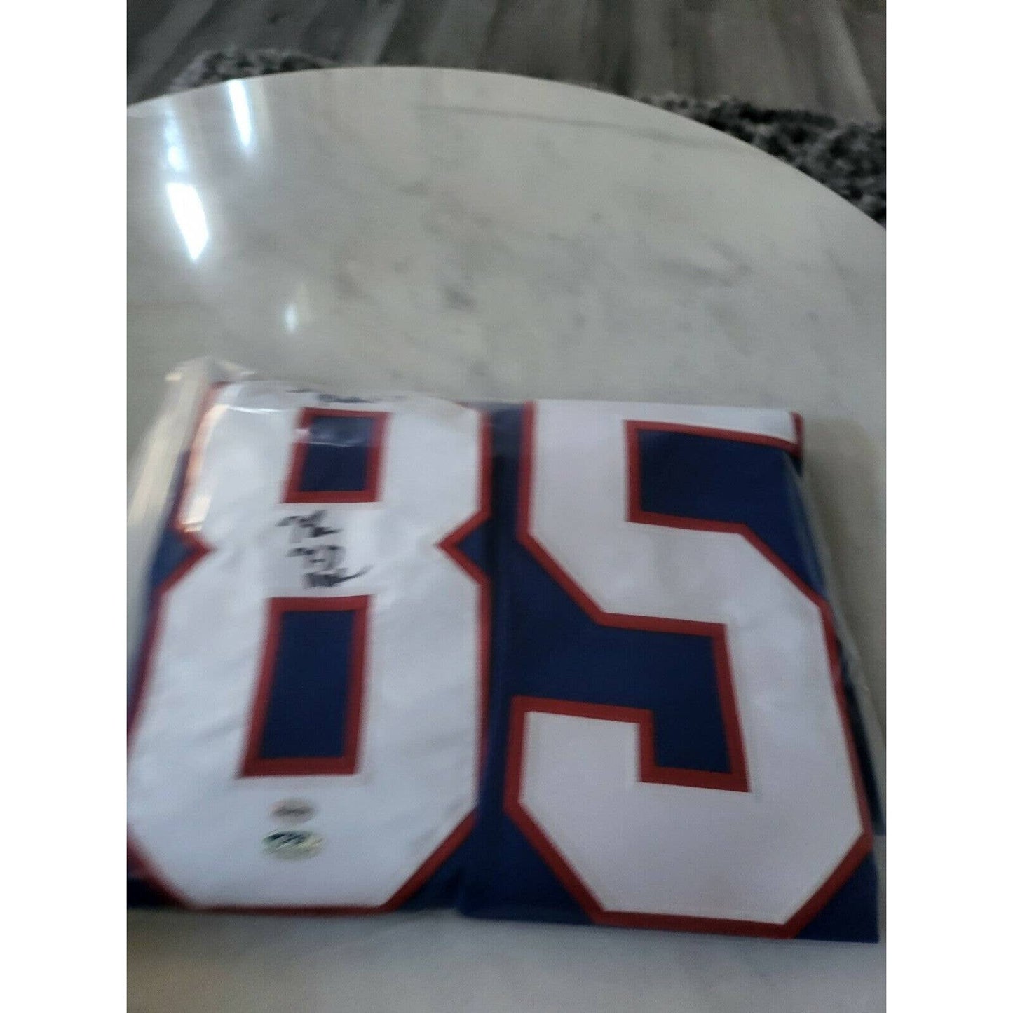 Stephen Baker Autographed/Signed Jersey New York Giants Star TD Maker - TreasuresEvolved