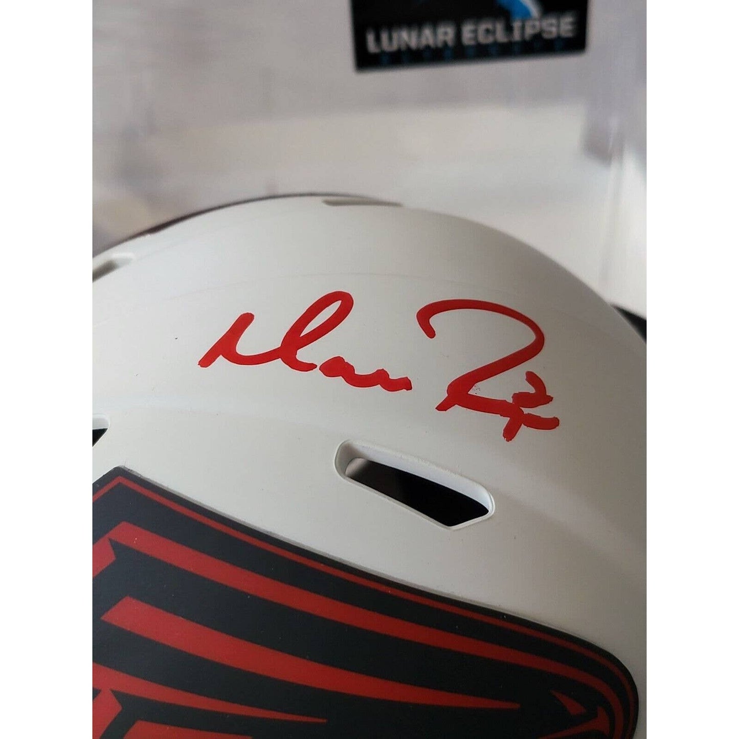 Matt Ryan Autographed/Signed Mini Helmet Beckett Atlanta Falcons Lunar Eclipse - TreasuresEvolved