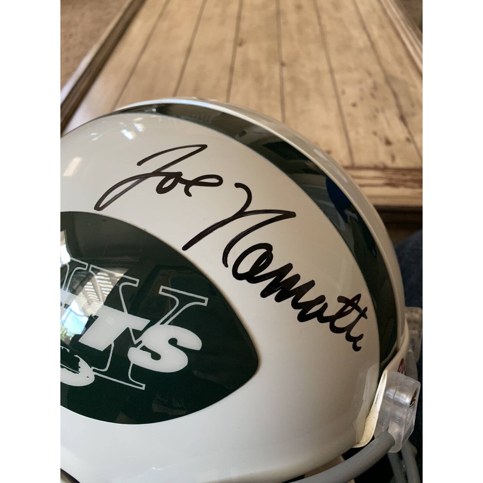 Joe Namath Autographed/Signed Authentic Full Size Helmet New York Jets NY - TreasuresEvolved