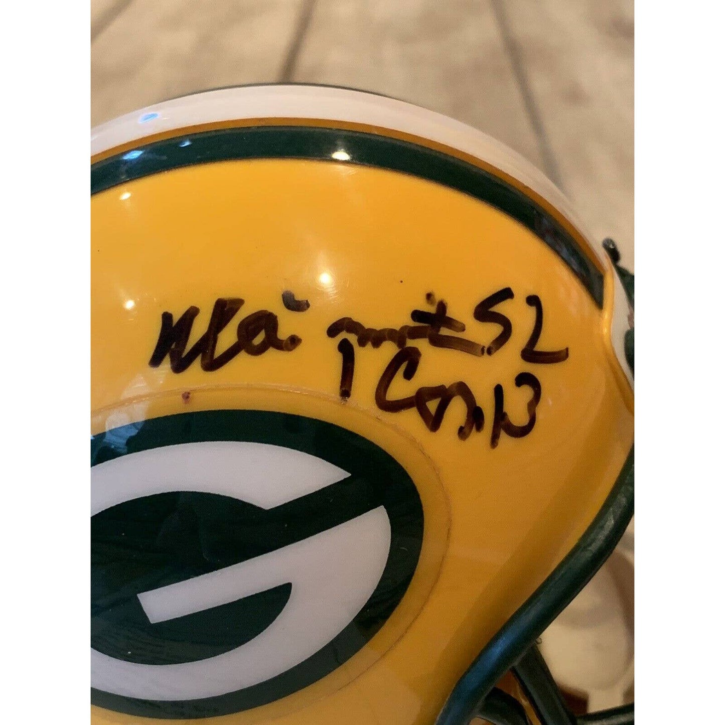 Reggie White Autographed/Signed Micro Mini Helmet JSA Green Bay Packers - TreasuresEvolved