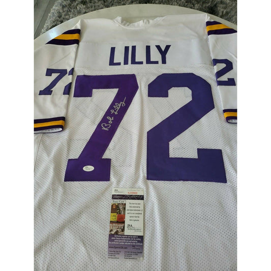 Bob Lilly Autographed/Signed Jersey JSA COA TCU Horned Frogs - TreasuresEvolved