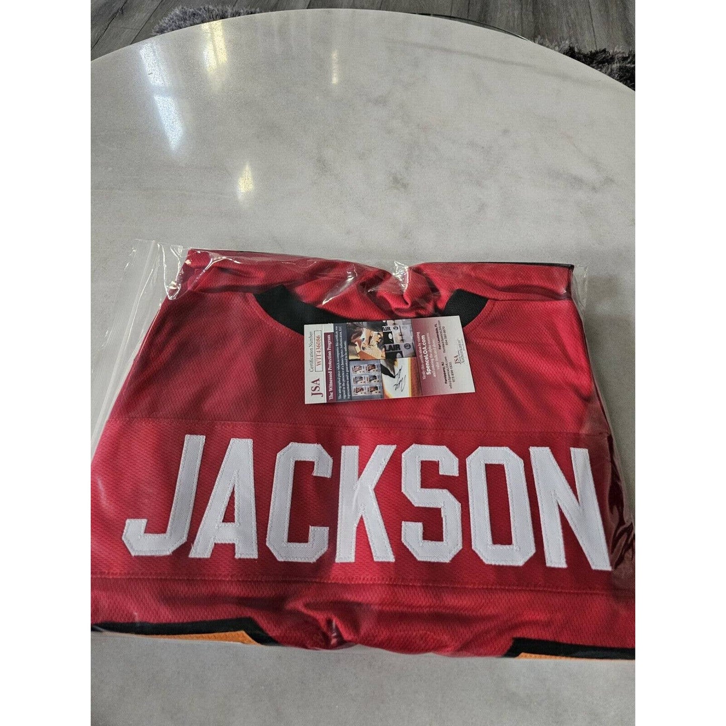 Dexter Jackson Autographed/Signed Jersey JSA COA Tampa Bay Buccaneers SB MVP - TreasuresEvolved