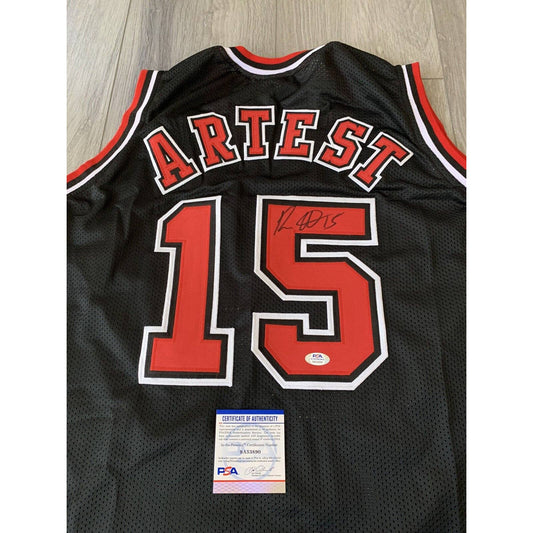 Ron Artest Autographed/Signed Jersey COA Chicago Bulls Metta World Peace - TreasuresEvolved