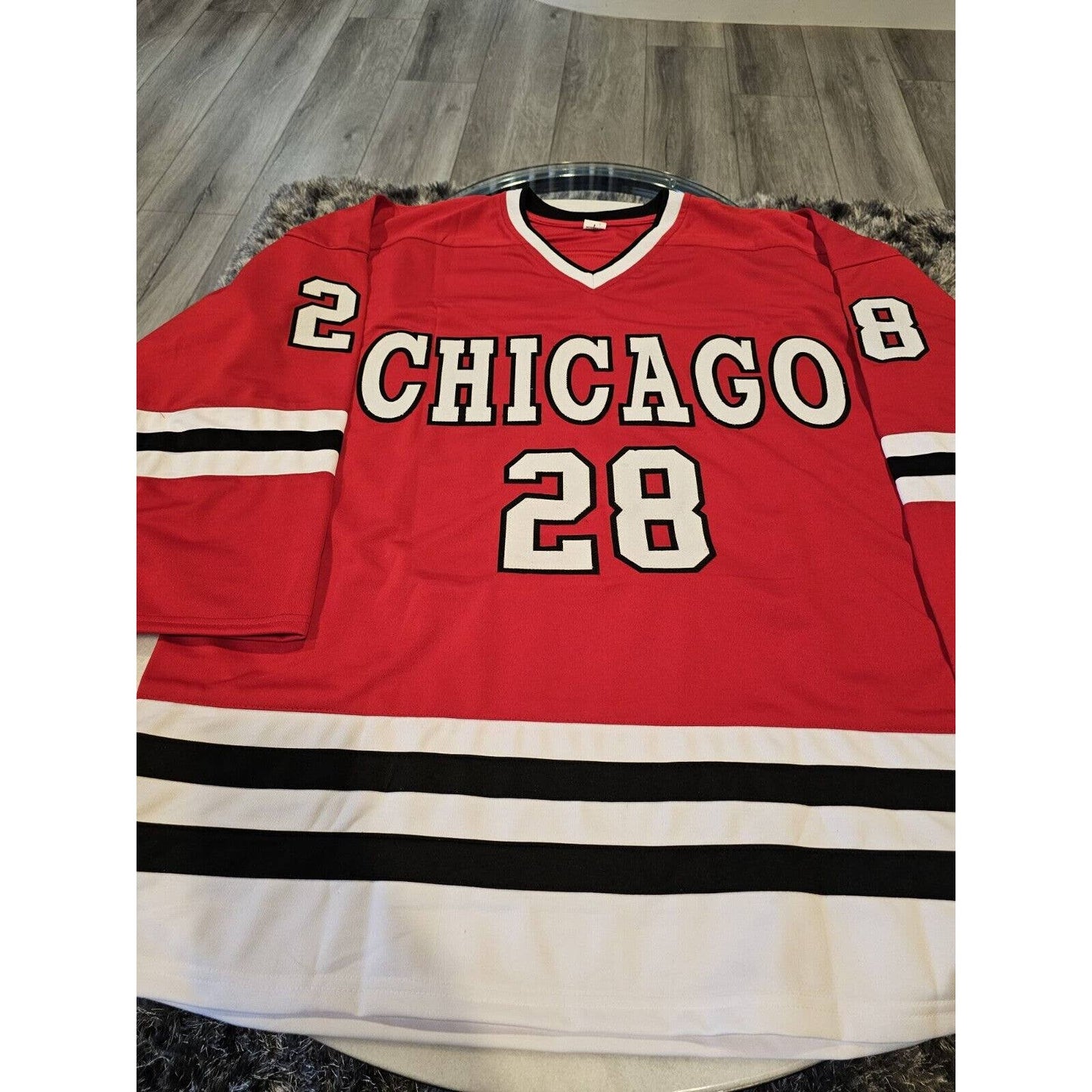 Steve Larmer Autographed/Signed Jersey JSA Sticker Chicago Blackhawks PleaseRead - TreasuresEvolved