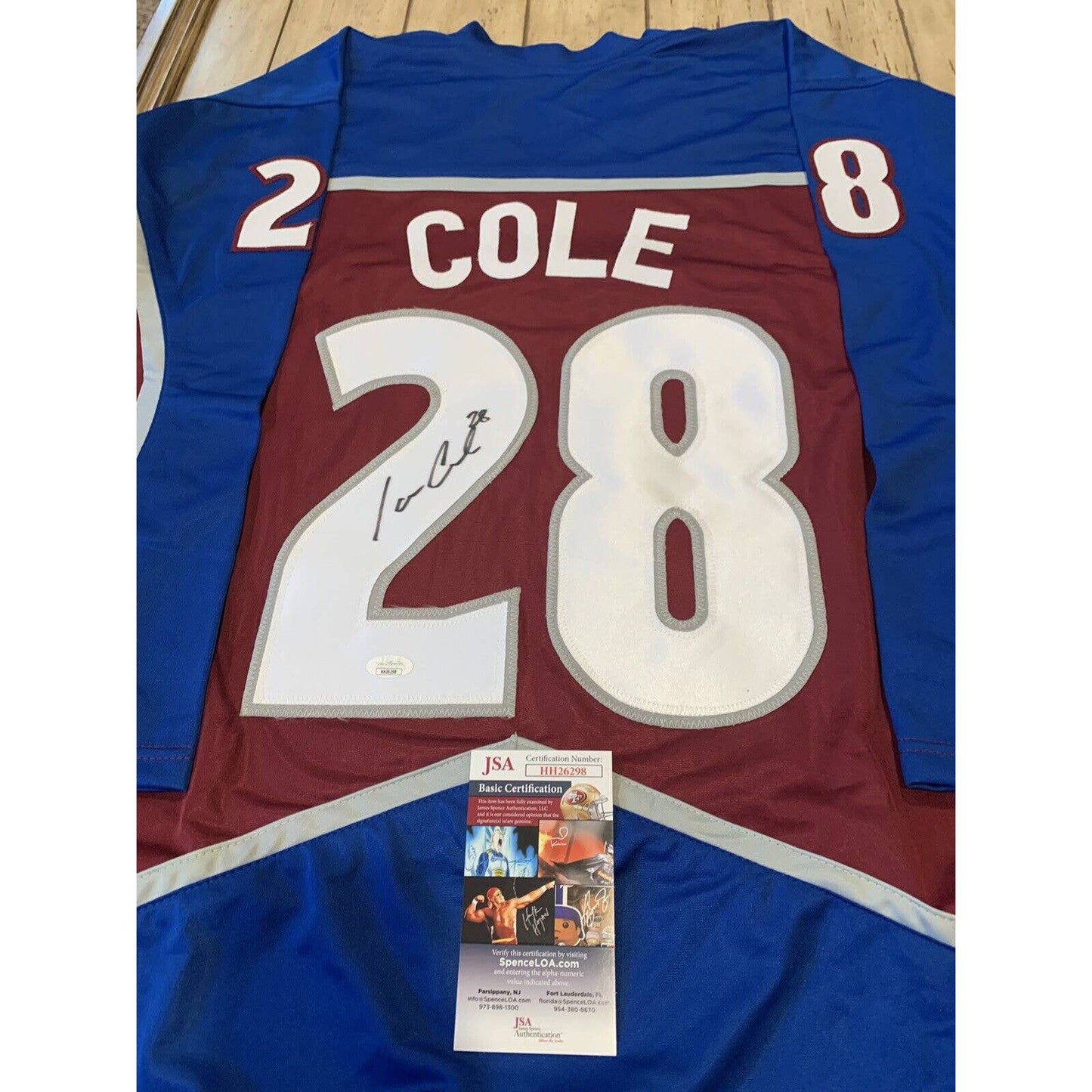 Ian Cole Autographed/Signed Jersey JSA COA Colorado Avalanche - TreasuresEvolved