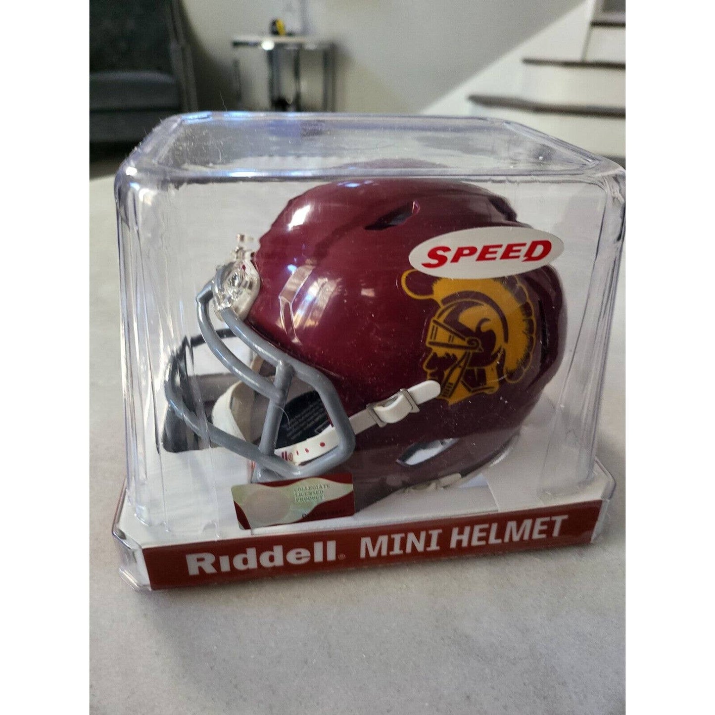 Drake London Autographed/Signed Mini Helmet Beckett COA USC Trojans - TreasuresEvolved