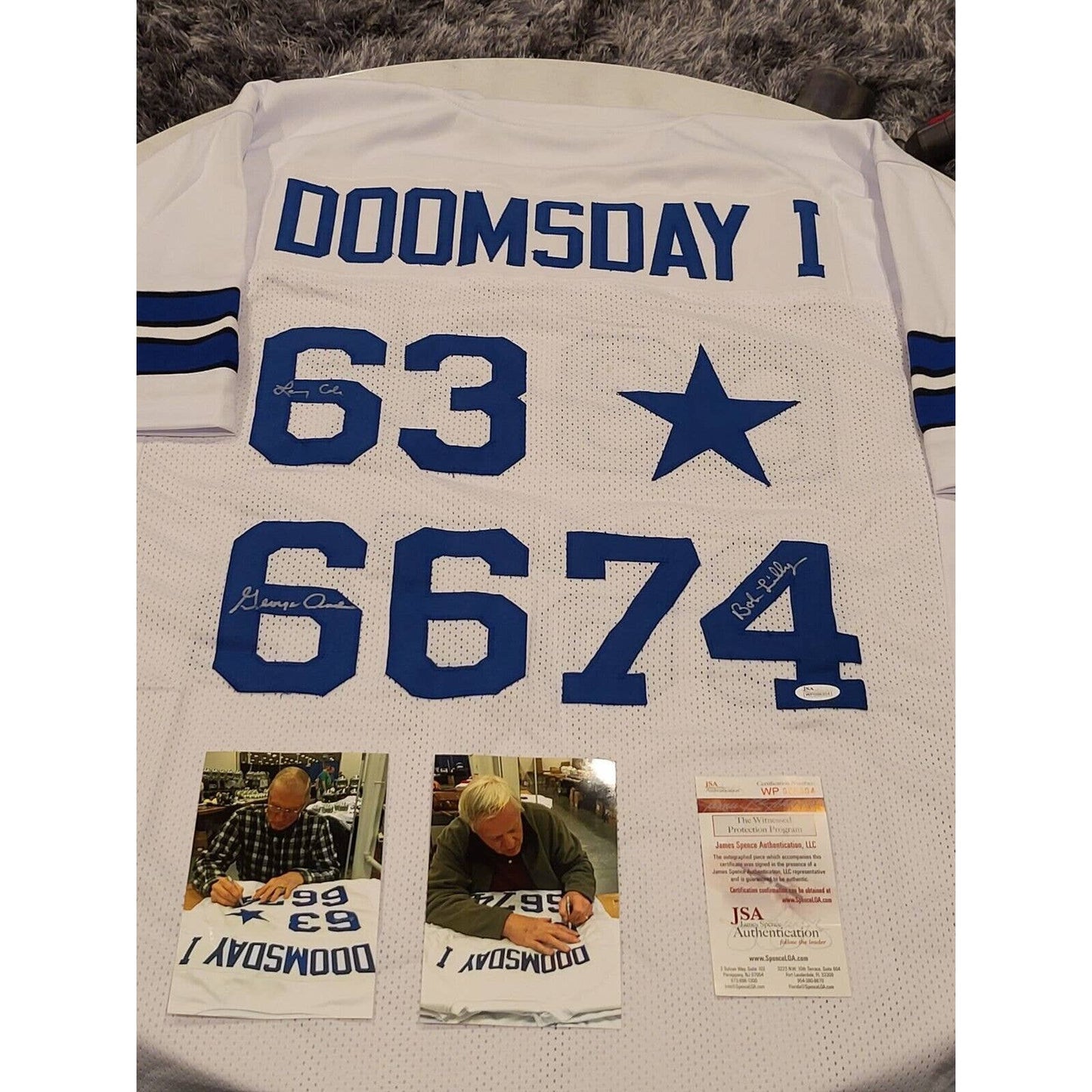 Doomsday Defense 1 Autographed/Signed Jersey JSA COA Dallas Cowboys I - TreasuresEvolved