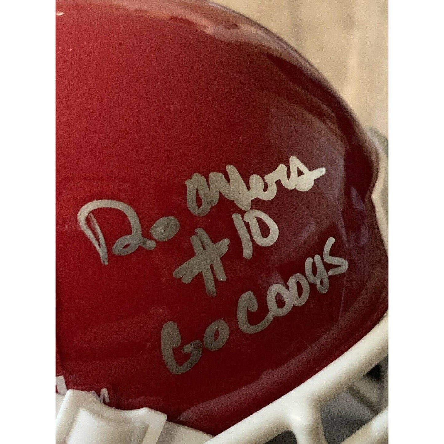 Demarcus Ayers Autographed/Signed Mini Helmet JSA COA Houston Cougars B - TreasuresEvolved